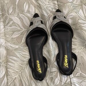 Liliana Black and Silver Heels Elegant Design